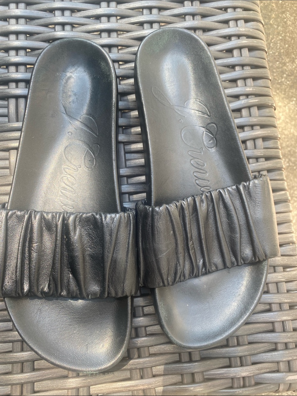 J. CREW black sandal sz 7.5